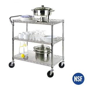 3-Tier Commercial NSF Utility Cart