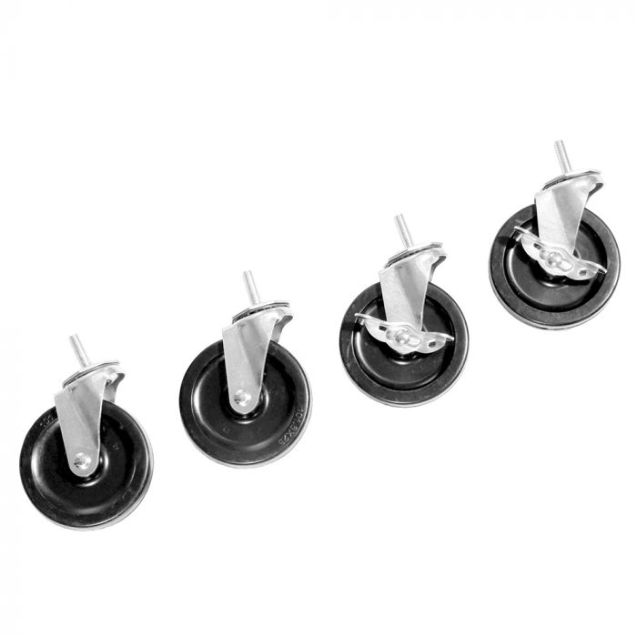 4-Inch Wheels For Shelving Units & Utility Carts (Set Of 4)