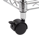 Load image into Gallery viewer, 30 x 14 x 60, 5-Tier Steel Wire Shelving With Wheels, Chrome
