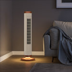 Load image into Gallery viewer, UltraSlimLine® Oscillating Tower Fan with Light, 11" x 11" x 37.8"
