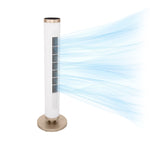 Charger l'image dans la galerie, UltraSlimLine® Oscillating Tower Fan with Light, 11" x 11" x 37.8"
