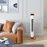 Charger l'image dans la galerie, UltraSlimLine® Oscillating Tower Fan with Light, 11" x 11" x 37.8"
