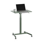 Charger l'image dans la galerie, Sage Green airLIFT® Pneumatic Tilting Mobile Desk Cart
