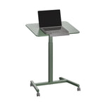 Charger l'image dans la galerie, Sage Green airLIFT® Pneumatic Tilting Mobile Desk Cart

