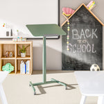 Charger l'image dans la galerie, Sage Green airLIFT® Pneumatic Tilting Mobile Desk Cart
