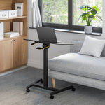 Charger l'image dans la galerie, Black airLIFT® Pneumatic Tilting Mobile Desk Cart
