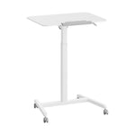 Charger l'image dans la galerie, White airLIFT® Pneumatic Tilting Mobile Desk Cart
