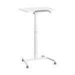Charger l'image dans la galerie, White airLIFT® Pneumatic Tilting Mobile Desk Cart

