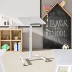 Charger l'image dans la galerie, White airLIFT® Pneumatic Tilting Mobile Desk Cart

