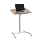 Charger l'image dans la galerie, Natural Wood airLIFT® Pneumatic Tilting Mobile Desk Cart
