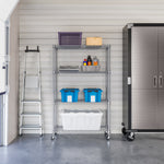 Charger l'image dans la galerie, 36 x 14 x 56.5, 4-Tier NSF Steel Wire Shelving, Silver
