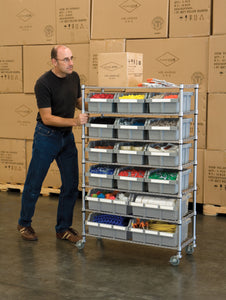 36 x 14 x 56, 7-Tier NSF 16-Bin Rack Shelving – Vancouver Classics