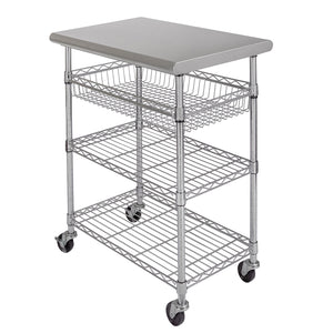 Stainless-Steel Kitchen Cart