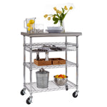 Charger l'image dans la galerie, Stainless-Steel Kitchen Cart
