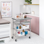 Charger l'image dans la galerie, Stainless-Steel Kitchen Cart
