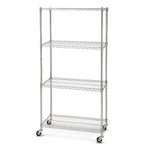 Charger l'image dans la galerie, 36 x 18 x 72, 4-Tier Commercial-grade NSF Shelving, Chrome
