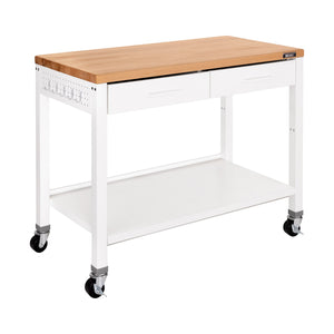 48 x 24 x 36, Work Center Island Table - White