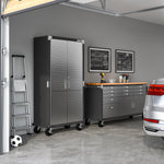 Charger l'image dans la galerie, 36 x 18 x 72, UltraHD® Rolling Storage Cabinet - Graphite
