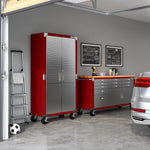 Charger l'image dans la galerie, 36 x 18 x 72, UltraHD® Rolling Storage Cabinet - Red
