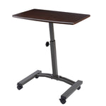 Charger l'image dans la galerie, Airlift Height-Adjustable Mobile Laptop Desk Cart, Walnut
