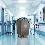 Charger l'image dans la galerie, Heavy-Duty Rolling Laundry Hamper, Gray
