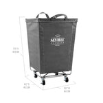 Charger l'image dans la galerie, Heavy-Duty Rolling Laundry Hamper, Gray

