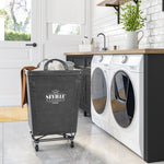 Charger l'image dans la galerie, Heavy-Duty Rolling Laundry Hamper, Gray
