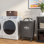 Charger l'image dans la galerie, Heavy-Duty Rolling Laundry Hamper, Gray
