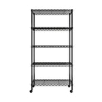 Charger l'image dans la galerie, 30 x 14 x 60, 5-Tier Steel Shelving, Black
