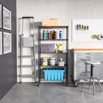 Charger l'image dans la galerie, 30 x 14 x 60, 5-Tier Steel Shelving, Black
