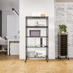 Charger l'image dans la galerie, 30 x 14 x 60, 5-Tier Steel Shelving, Black
