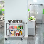 Charger l'image dans la galerie, 3-Tier Commercial NSF Chrome Utility Cart
