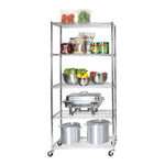 Charger l'image dans la galerie, 36 x 18 x 72, 5-Tier Commercial-grade NSF Shelving, Zinc
