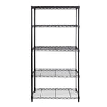 Charger l'image dans la galerie, 30 x 14 x 60, 5-Tier Steel Shelving, Black
