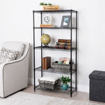 Charger l'image dans la galerie, 30 x 14 x 60, 5-Tier Steel Shelving, Black
