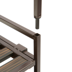 Load image into Gallery viewer, 3-tier Resin Slat Utility Shoe Rack, Espresso
