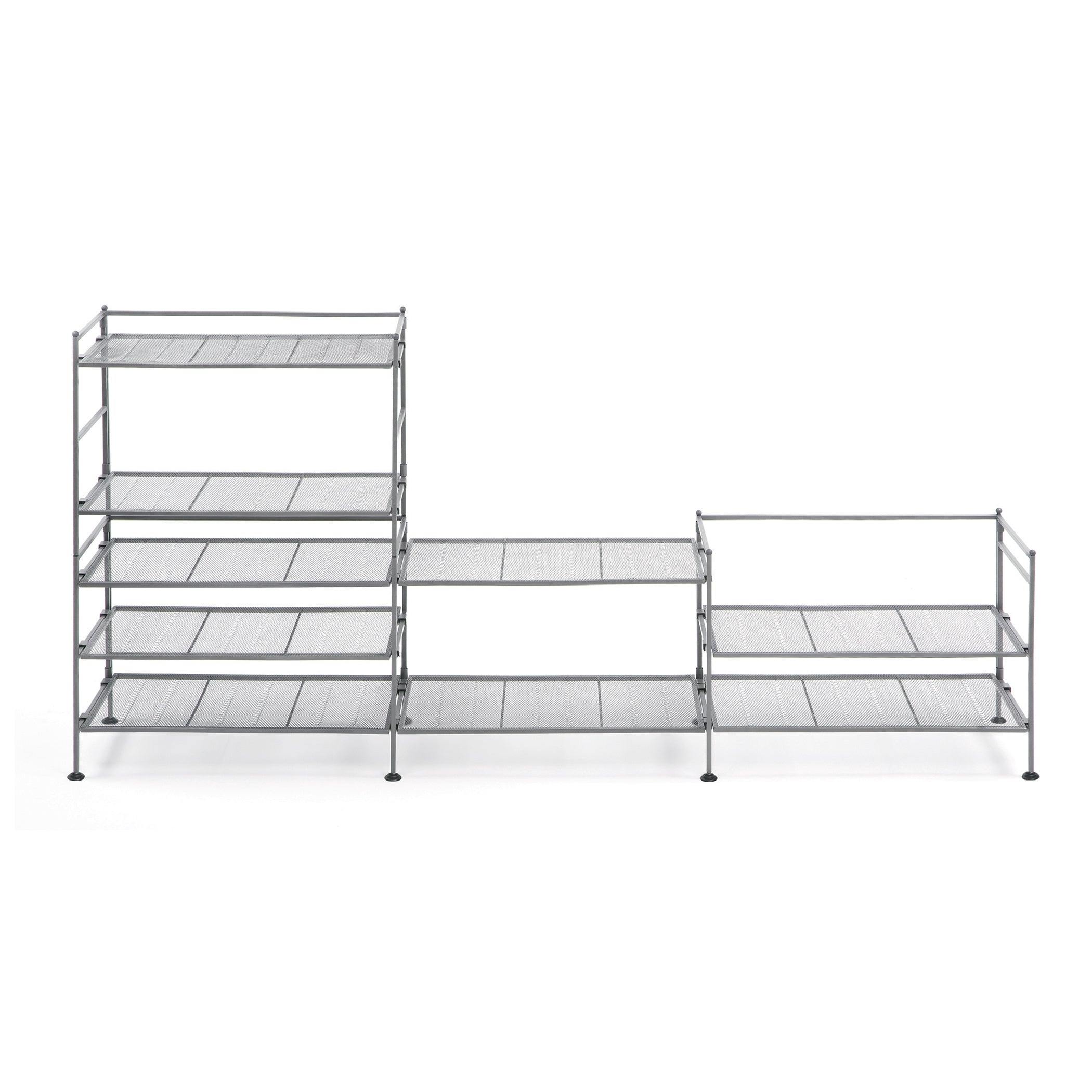 Mesh Boot Rack 3-Tier Mesh Shoe Rack, Silver – Vancouver Classics