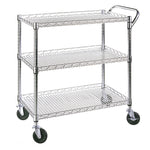 Charger l'image dans la galerie, 3-Tier Commercial NSF Chrome Utility Cart
