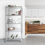 Charger l'image dans la galerie, 36 x 18 x 72, 5-Tier Commercial-grade NSF Shelving, Zinc
