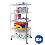 Charger l'image dans la galerie, 36 x 24 x 72, 5-Tier UltraDurable® NSF Shelving, Chrome
