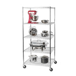 Charger l'image dans la galerie, 36 x 24 x 72, 5-Tier UltraDurable® NSF Shelving, Chrome
