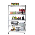 Charger l'image dans la galerie, 48 x 24 x 72, 5-Tier Heavy Duty Shelving, Chrome
