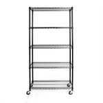 Charger l'image dans la galerie, 36 x 18 x 72, 5-Tier NSF Steel Shelving, Black
