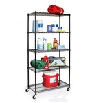 Charger l'image dans la galerie, 36 x 18 x 72, 5-Tier NSF Steel Shelving, Black
