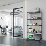 Charger l'image dans la galerie, 36 x 18 x 72, 5-Tier NSF Steel Shelving, Black
