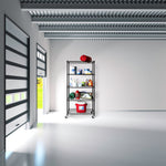 Charger l'image dans la galerie, 36 x 18 x 72, 5-Tier NSF Steel Shelving, Black
